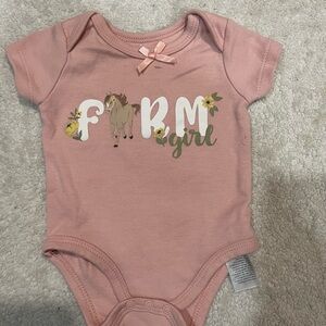 Baby Starters Pink Farm Girl Bodysuit